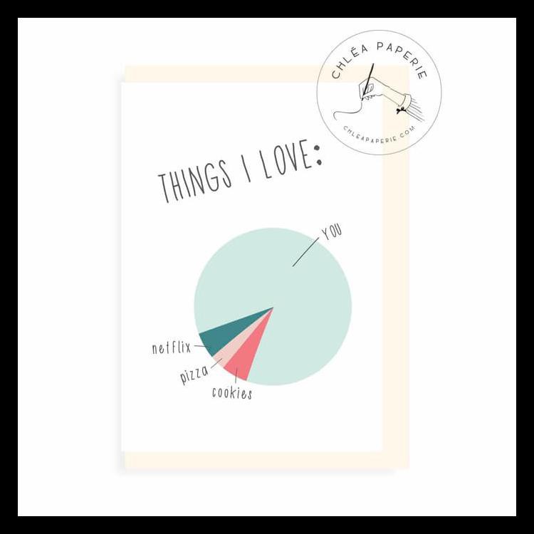 

GREETING CARD / LOVE / THINGS I LOVE / KARTU VALENTINE BERKUALITAS