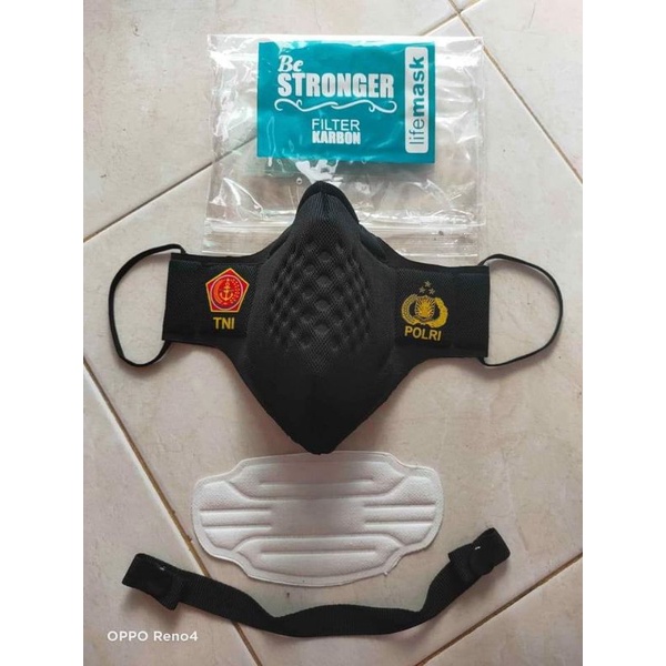 Masker lifemask  tni polri stronger