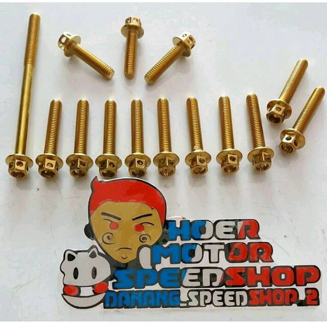 Baut probolt cvt beat scoopy vario 110 new gold