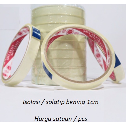 

ISOLASI / SOLATIP BENING 1CM SATUAN HARGA GROSIR TERMURAH