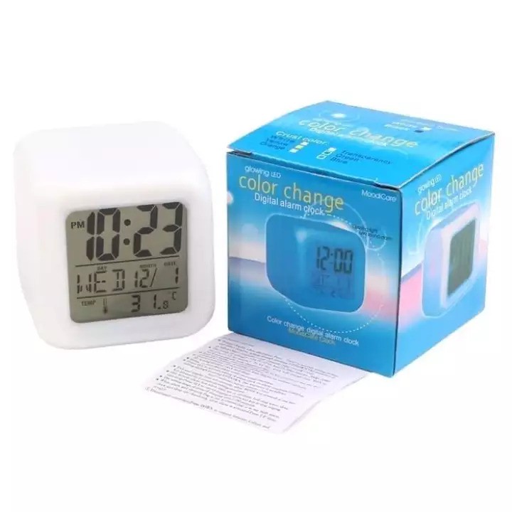 KINDSTORE❤ | MOODY CLOCK - LED COLOUR CHANGE DIGITAL ALARM CLOCK