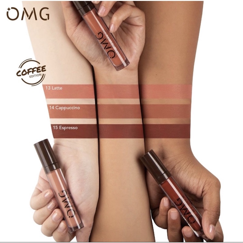 【Official Outlet】 OMG - Oh My Glam Matte Kiss Lipcream Juice Kiss Liptint Serum Lipstik Lipstick Lipcare Lipserum Pewarna Melembabkan Menutrisi Bervolume Lomg Lasting Waterproof Transferproof Bibir Sehat Alami Viral BPOM