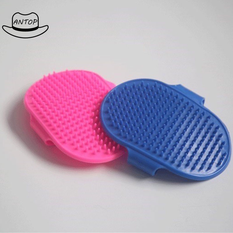 Sisi Bulu Hewan Anjing Kucing Pet Comb Brush Silicone for Bath Dog Cat ANTOP