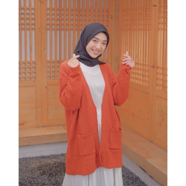 LONG CARDY RAJUT BELE OVERSIZE PREMIUM