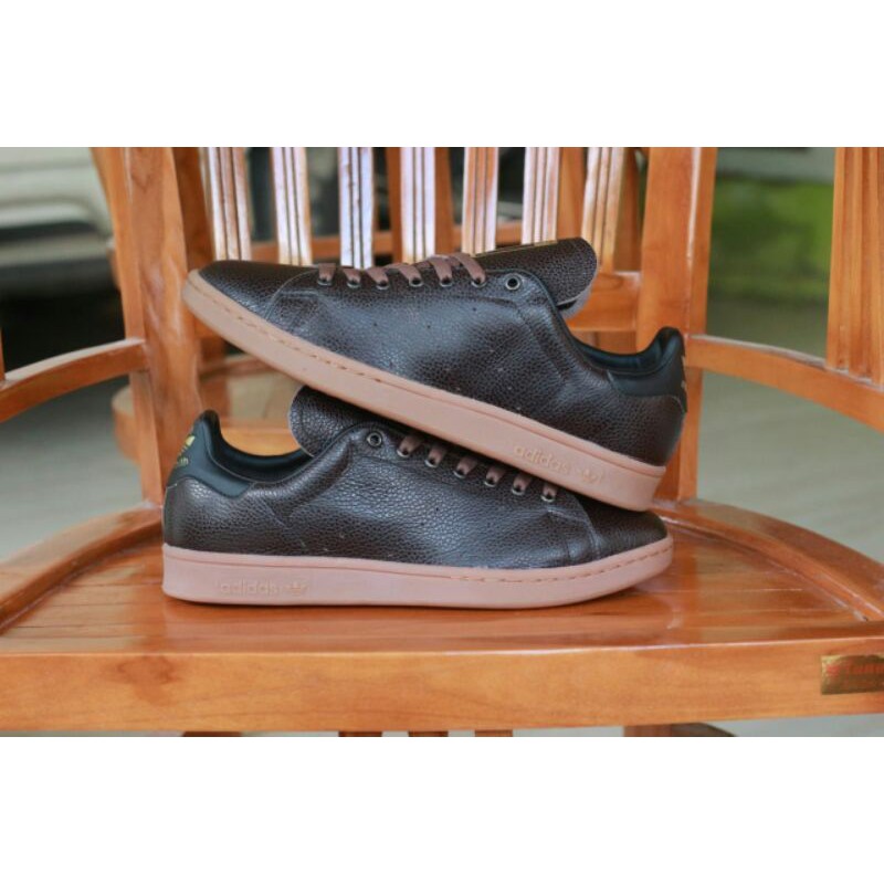 Sepatu Adidas Stan Smith Black Brown Original BNWB