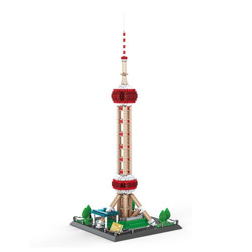 THE ORIENTAL PEARL OF TOWER CHINA 1109PCS NO LEGO ARCHITECTURE BLOCK ARCHITECTURE EDUKASI