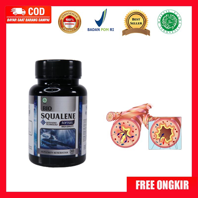 Obat Herbal Flu Batuk Menahun, Asma, TBC Untuk Ibu Hamil, Dan Anak Bio Squalene Softgel