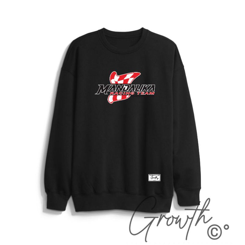 Crewnwck Pria Wanita Original Distro Sweater Mandalika Racing Team Terbaru Terlaris Murah Bisa Cod