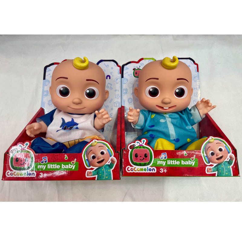 8in 10in Coco melon Music Toys Soft Melon Baby Cartoon Full Vinyl Body Kids Gift