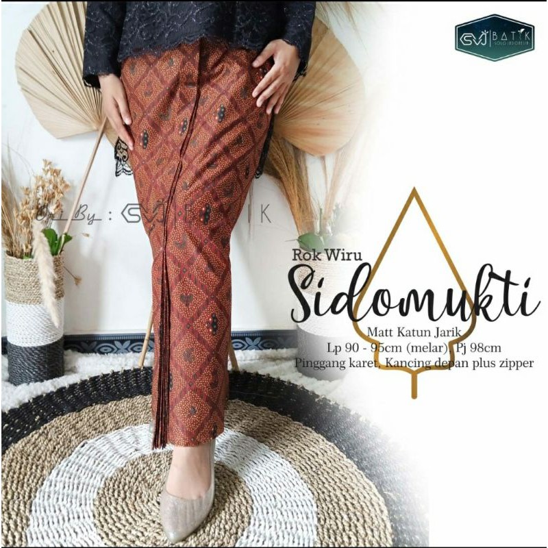 Rok span wiru jarik instan motif batik alusan solo asli