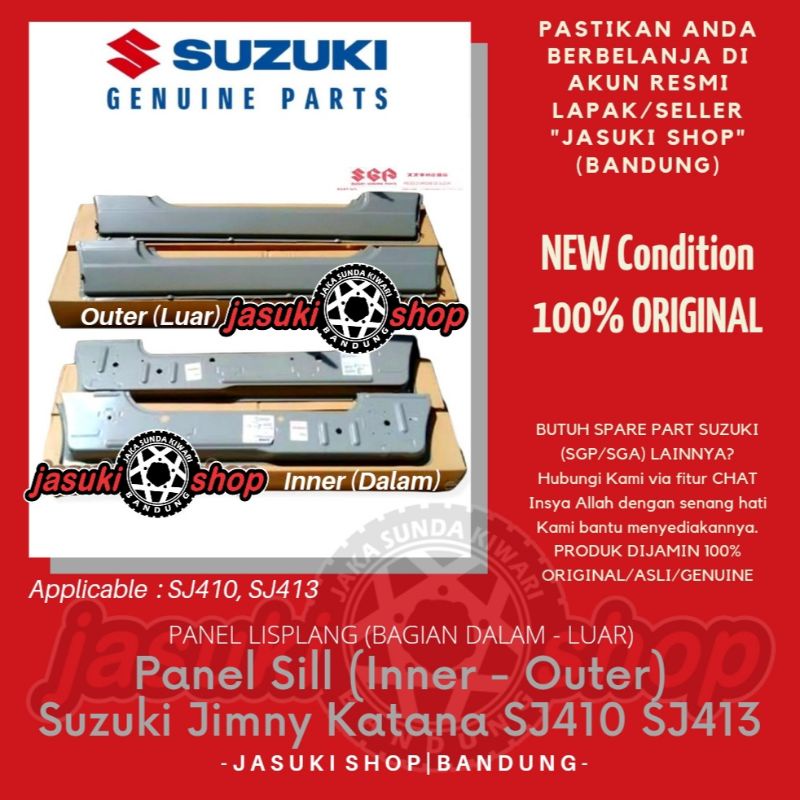 Panel Sill Lisplang Suzuki Jimny Katana Sierra Samurai SJ410 SJ413 Asli Ori Original SGP