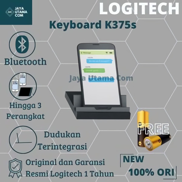 Logitech K375s Keyboard Bluetooth Wireless Multi Device