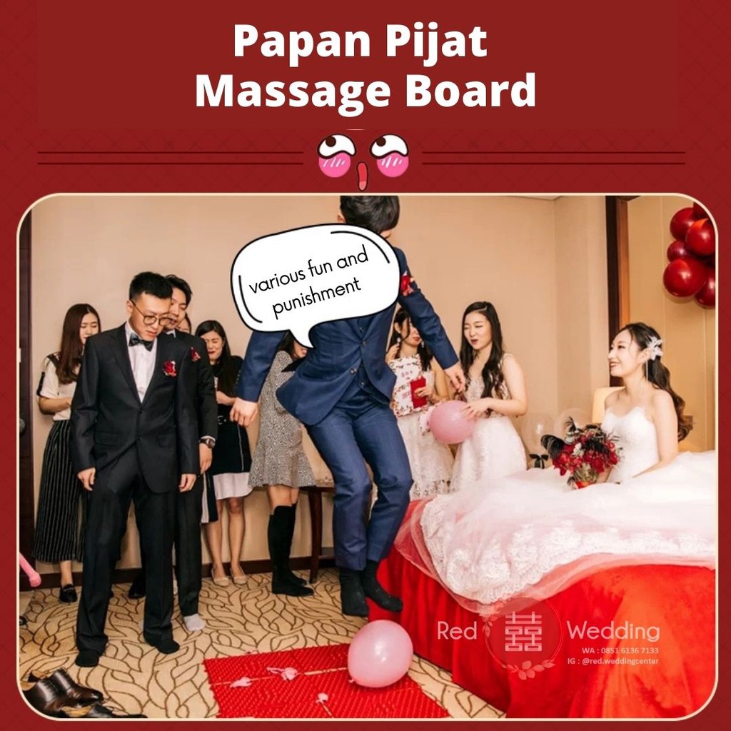 Papan Pijat Papan Injak Massage Board Wedding Game Permainan Accessoris Funny challenge Pengantin Groom Bride