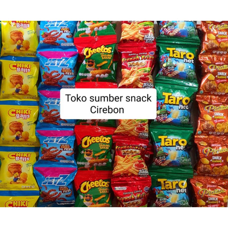

isi 10 bungkus ( TARO, FF2000, PIATOS, KRISBEE )