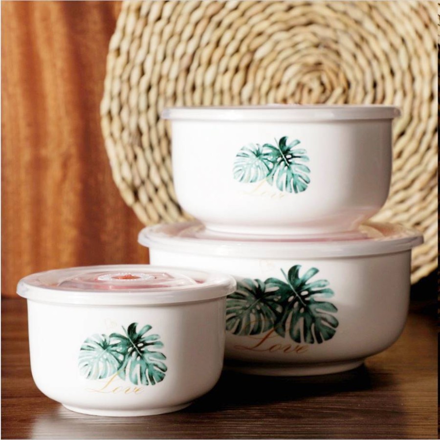 Ceramic Bowl Set / Mangkok Keramik Porcelain Hampers Kado Soup Snack