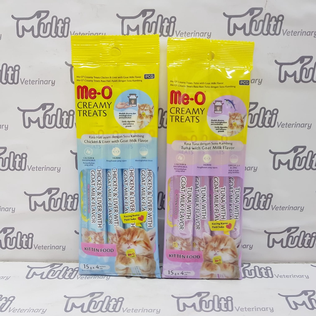 MEO Creamy KITTEN with Goat Milk Snack Anak Kucing Me-O