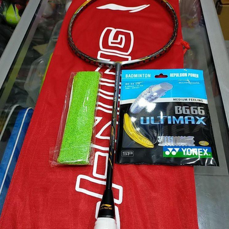 Real Pict !! RAKET BADMINTON LINING 3D CALIBAR 900 32 LBS