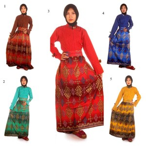 Gamis Muslim Batik I Busana Muslim Wanita Gamis Batik Dewinta