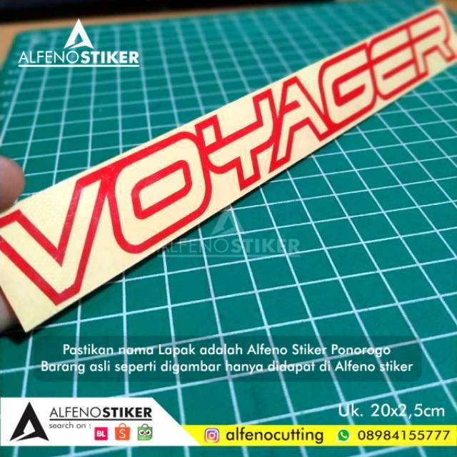 Stiker Voyager | Cutting Sticker