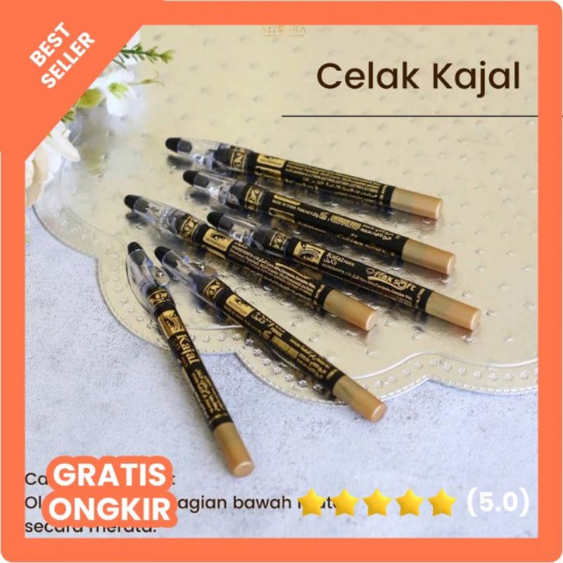 

MURAH‼️Celak KAJAL Pensil WATERPROOF HITAM+RAUTAN ORIGINAL SAUDI/CELAK ARAB