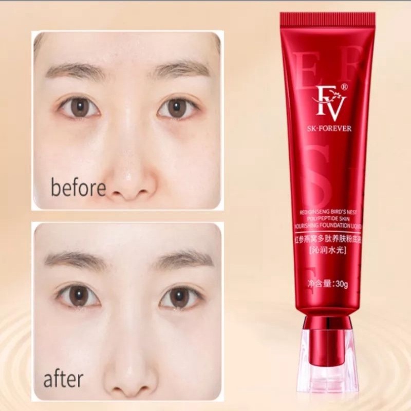 FV Concealer Krim Foundation Original Red Ginseng Herbal 30gr (BONUS HADIAH)