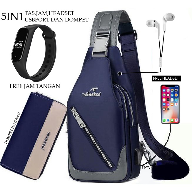 TANMESSO 5IN1 BAYAR DITEMPAT-BONUS JAM LED,DOMPET &amp; USBPORT&amp;HEADSET-BAHAN GLOSSY PREMIUM