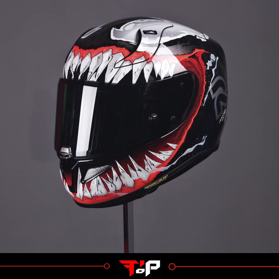 HJC RPHA 11 VENOM 2 MARVEL HELM FULL FACE FREE VISOR SMOKE