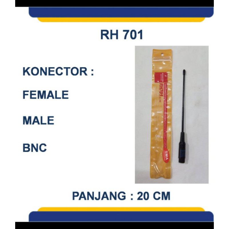 ANTENA DIAMOND RH-701,Antena lidi pendek buntut tikus VHF UHF Dualband Baofeng HT pecut RH 701 murah