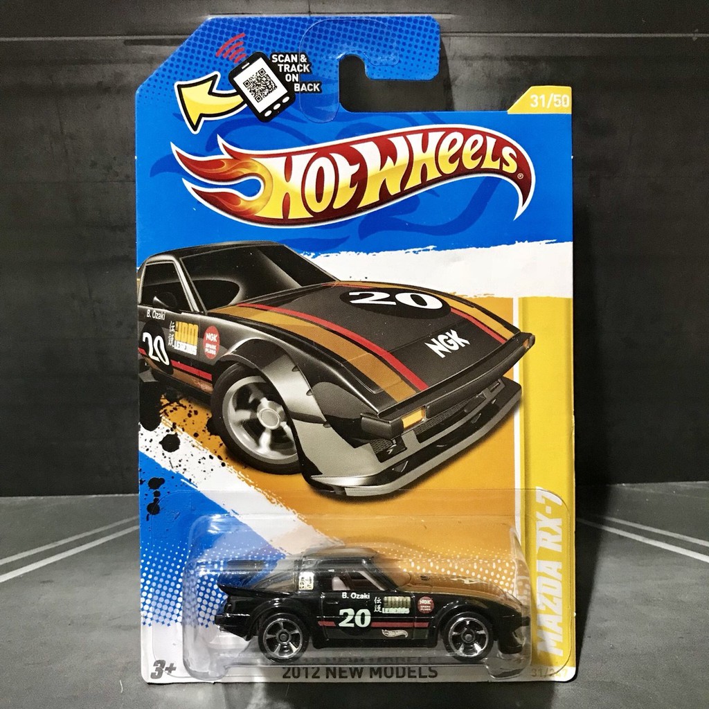Hot Wheels Mazda RX-7 Black 2012 New Models AKTA