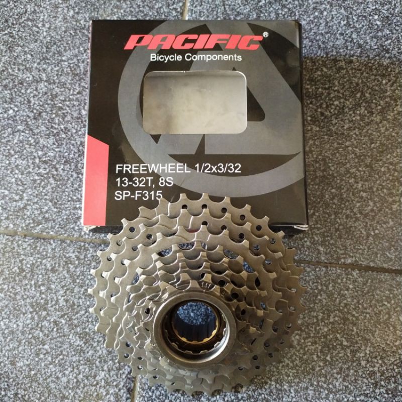 Freewheel sprocket 8 speed gir belakang susun pacific MTB sepeda lipat