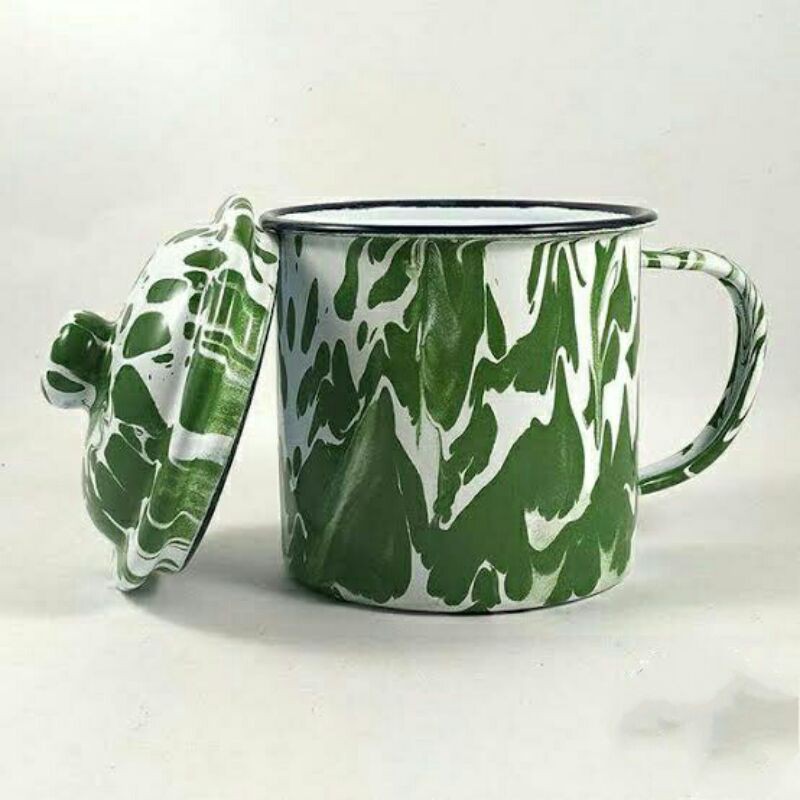 MUG LURIK TUTUP 12 CM/MUG BLIRIK/MUG SENG BLIRIK