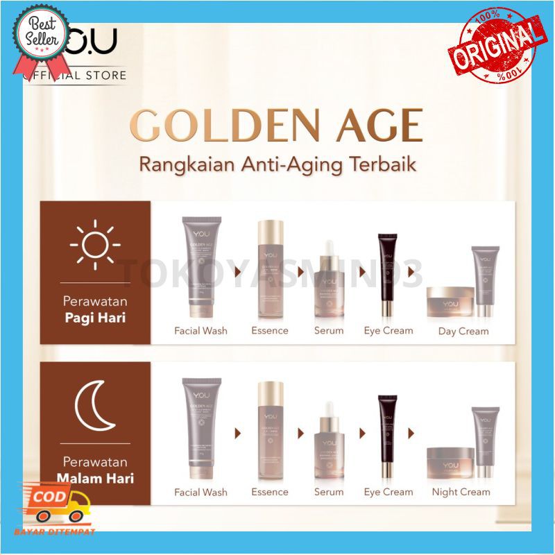 YOU Golden Age Energizing Eye Cream 15g [ Intense Eye Firming Treatment] Murah