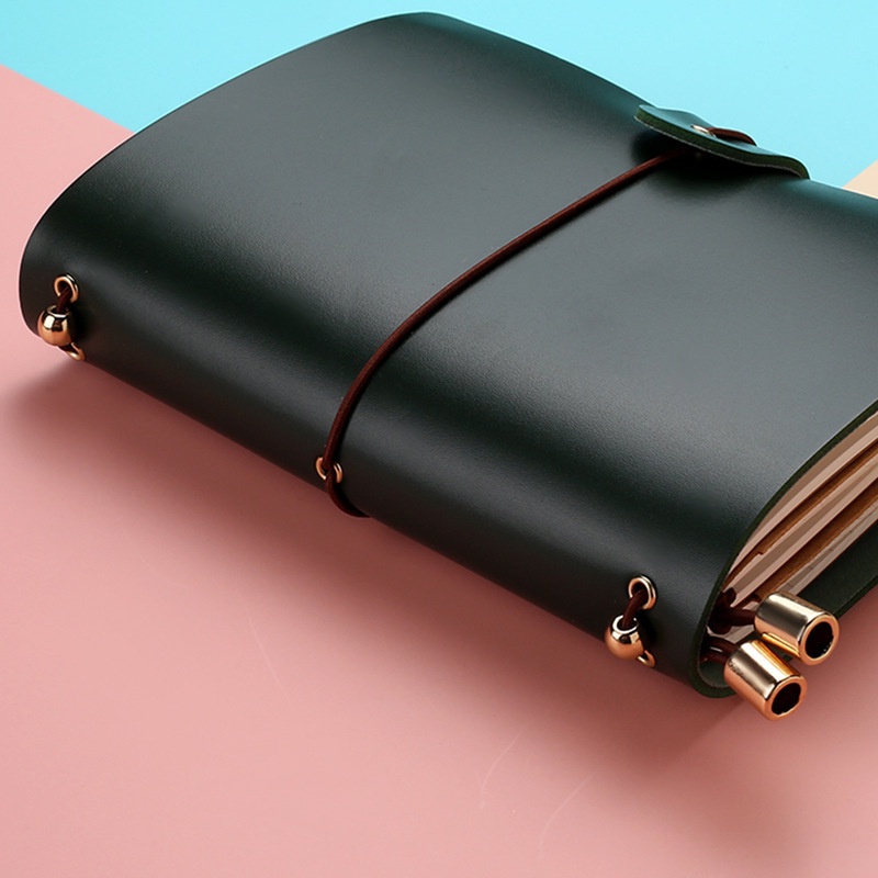 

✿■Small Vintage Journal Planner Notebook PU Passport Planner Notepad Pocket Spiral Diary Books