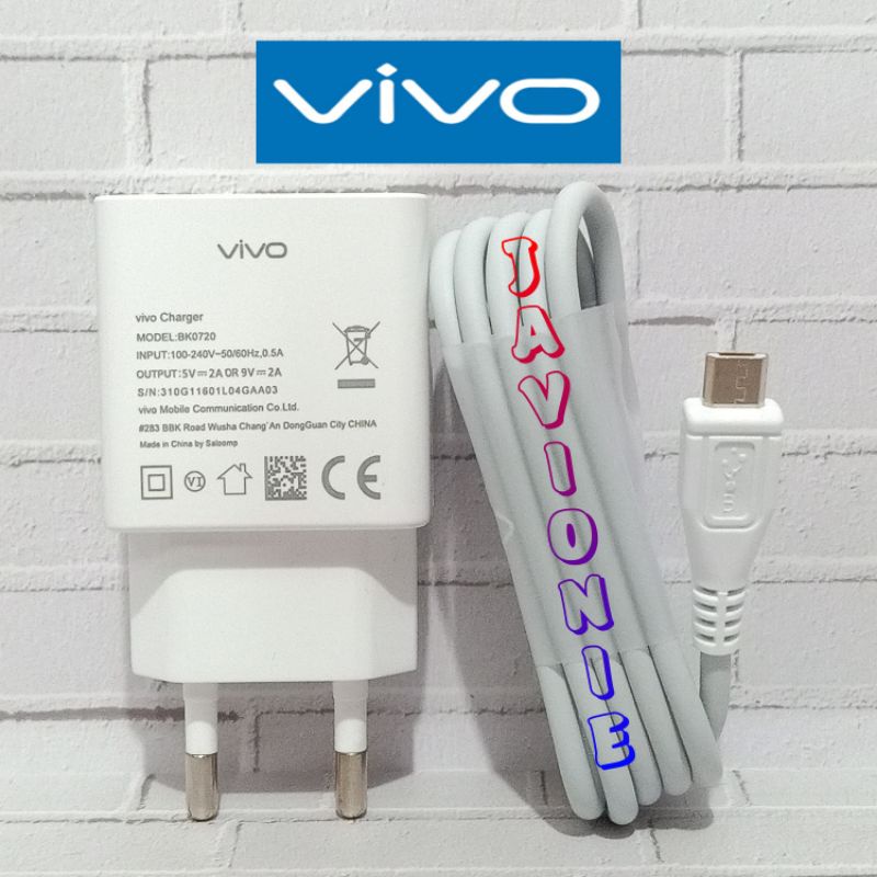 CHARGER CASAN CAS VIVO Y65 Y66 Y67 Y69 18W ORIGINAL MICRO USB FAST CHARGING