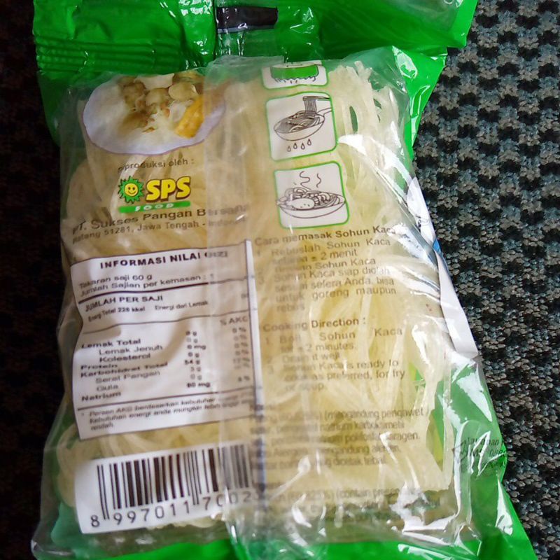 SOHUN KACA MIE SOUN JAGUNG 60G KENYAL DAN HALUS