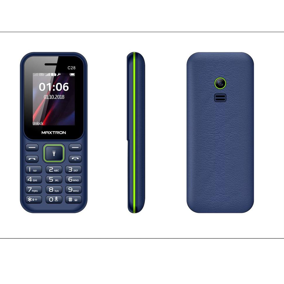 Maxtron C28 PRO Candybar 1.8 inch DUAL GSM"-  SD SLOT - GETAR - CAMERA - FM RADIO - BLUETOOTH O23J
