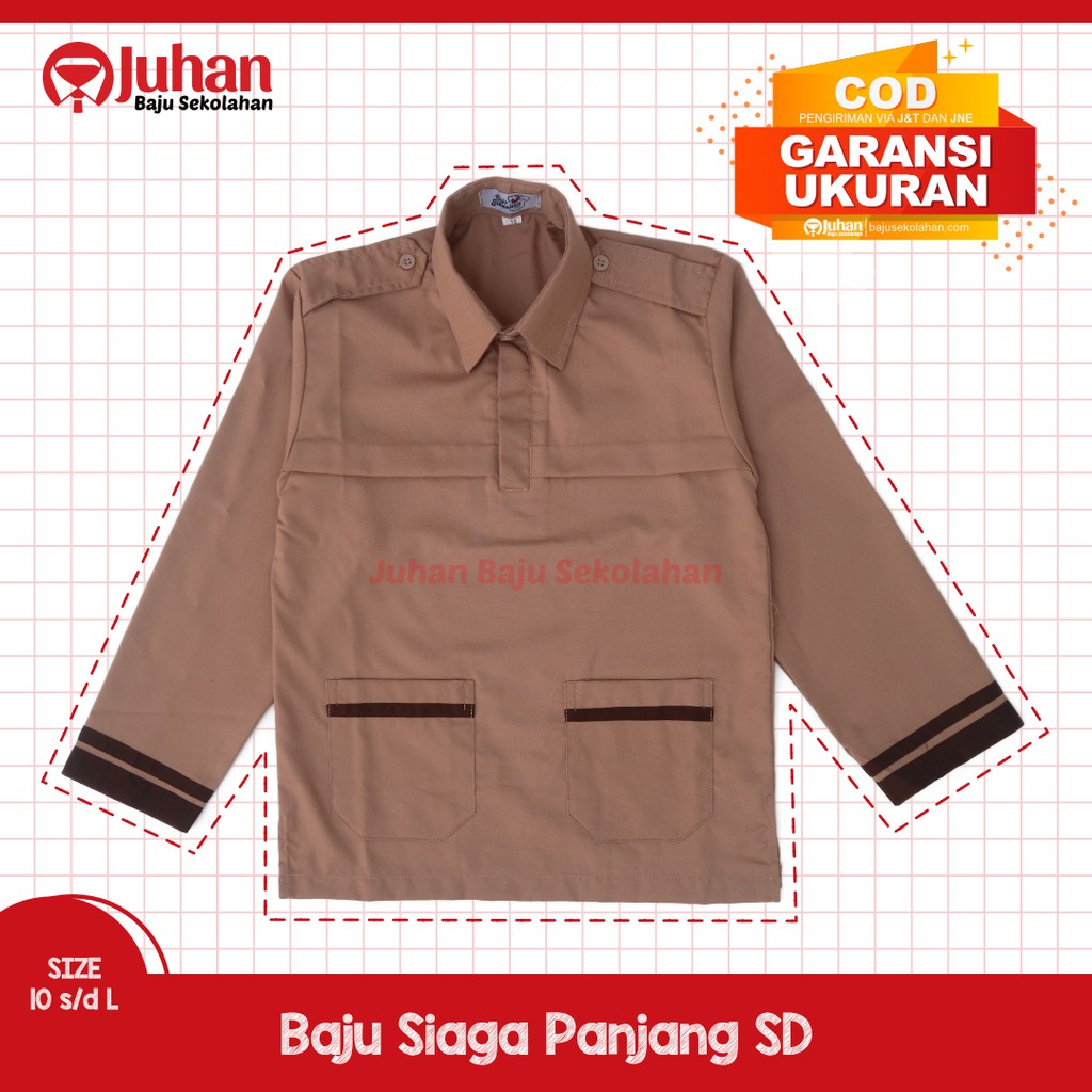 Seragam Pramuka SD Baju Pramuka Siaga SD Baju Pramuka Siaga Panjang Baju Siaga Lengan Panjang SD MI 