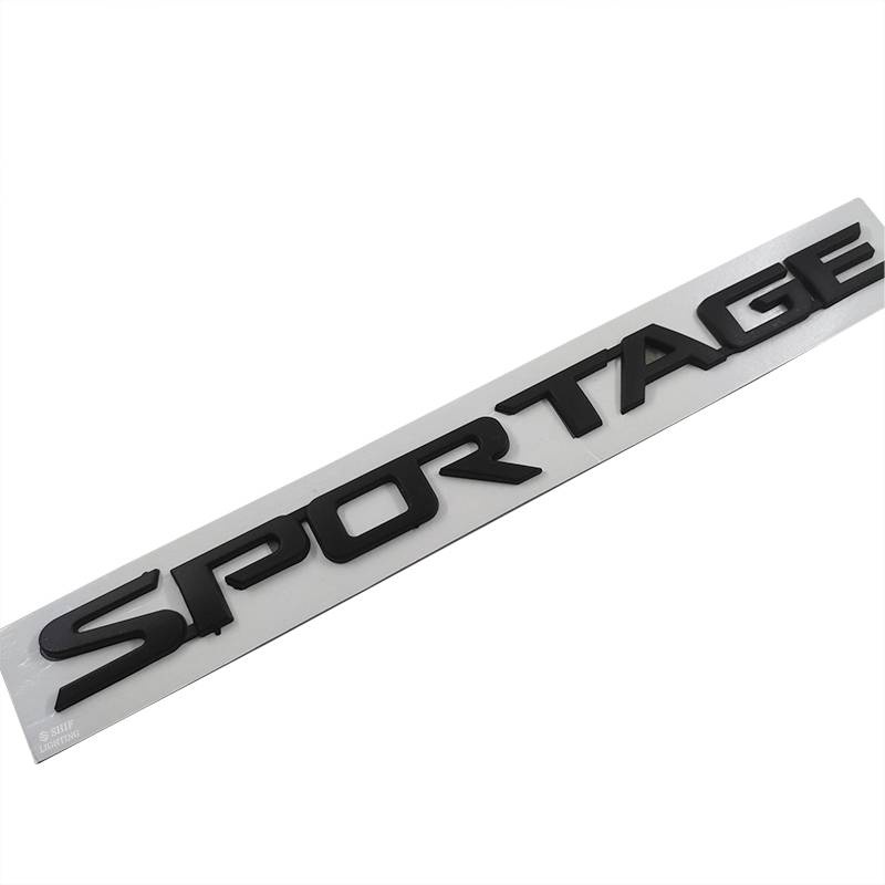 1pc Stiker Emblem Tulisan Sportage Bahan Abs Krom Warna Hitam Untuk Bagasi Belakang Mobil