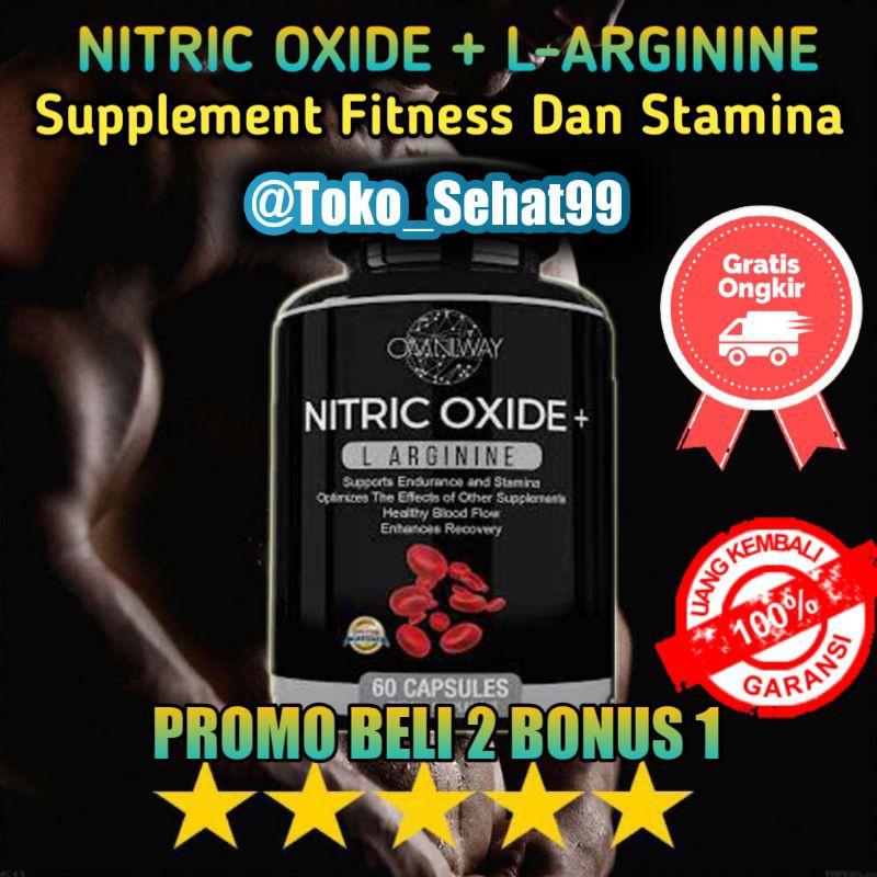 Suplemen Fitness Nitric Oxide + L Arginine Support Endurance Stamina