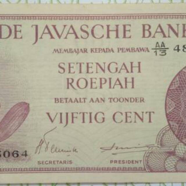 ½ rupiah federal III th 1948.