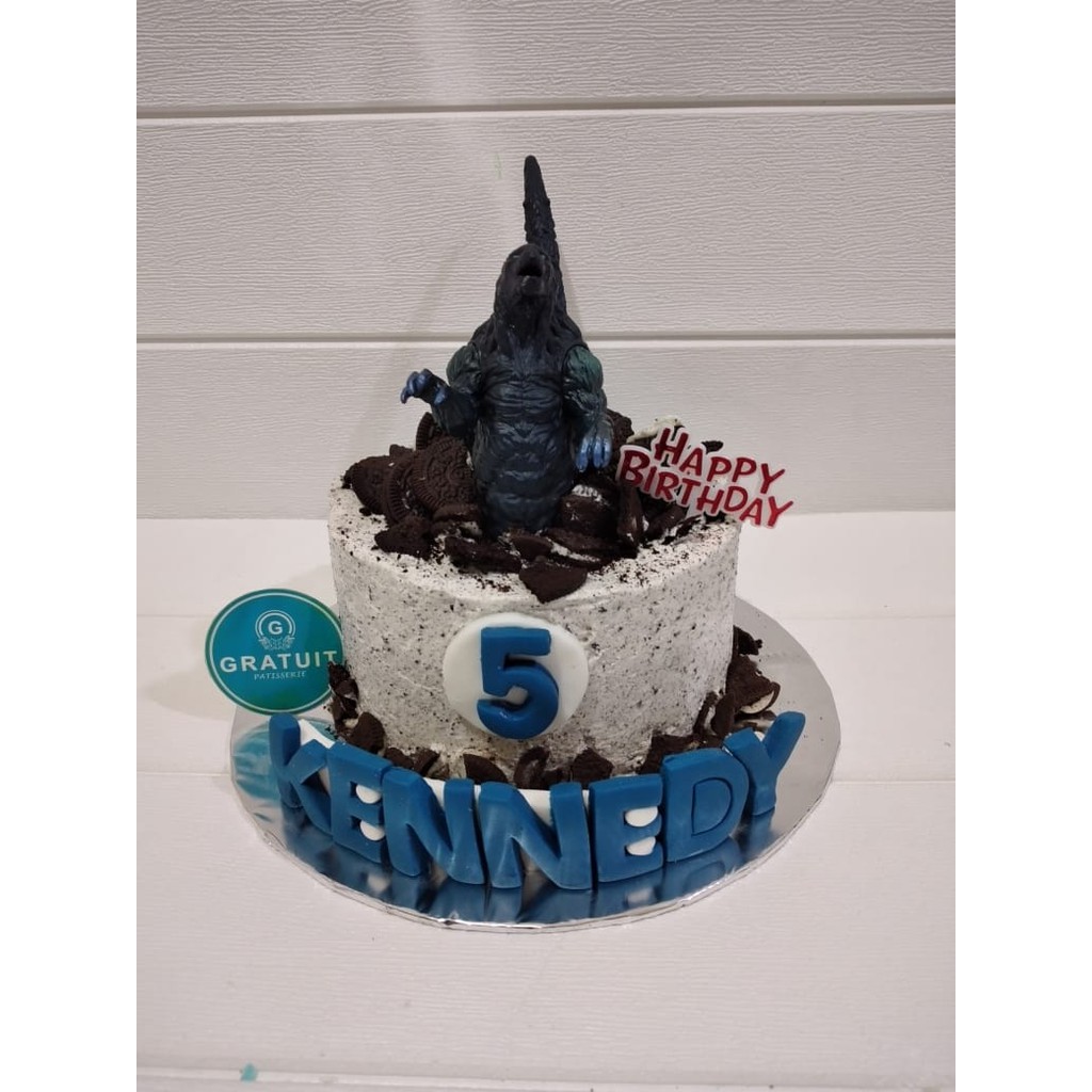 

cake godzilla / kue ultah 15cm