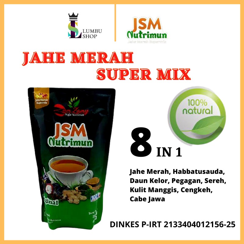 

Bubuk Jahe Merah Instan JSM Nutrimun Original Herbal Immune Booster 200 Gram