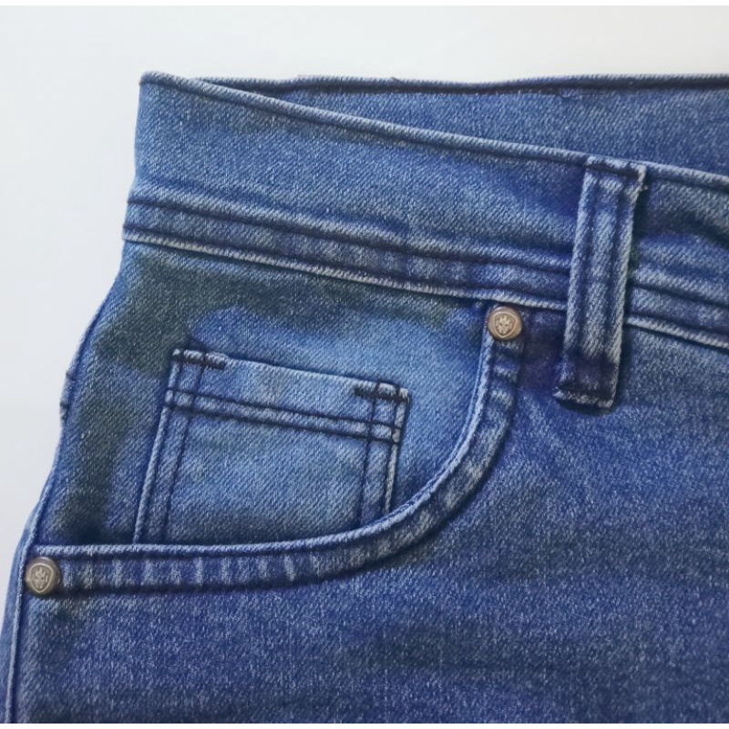 Omidoki Celana Panjang Jeans Pria Blue Biobleach Stretch Denim Soft Blue