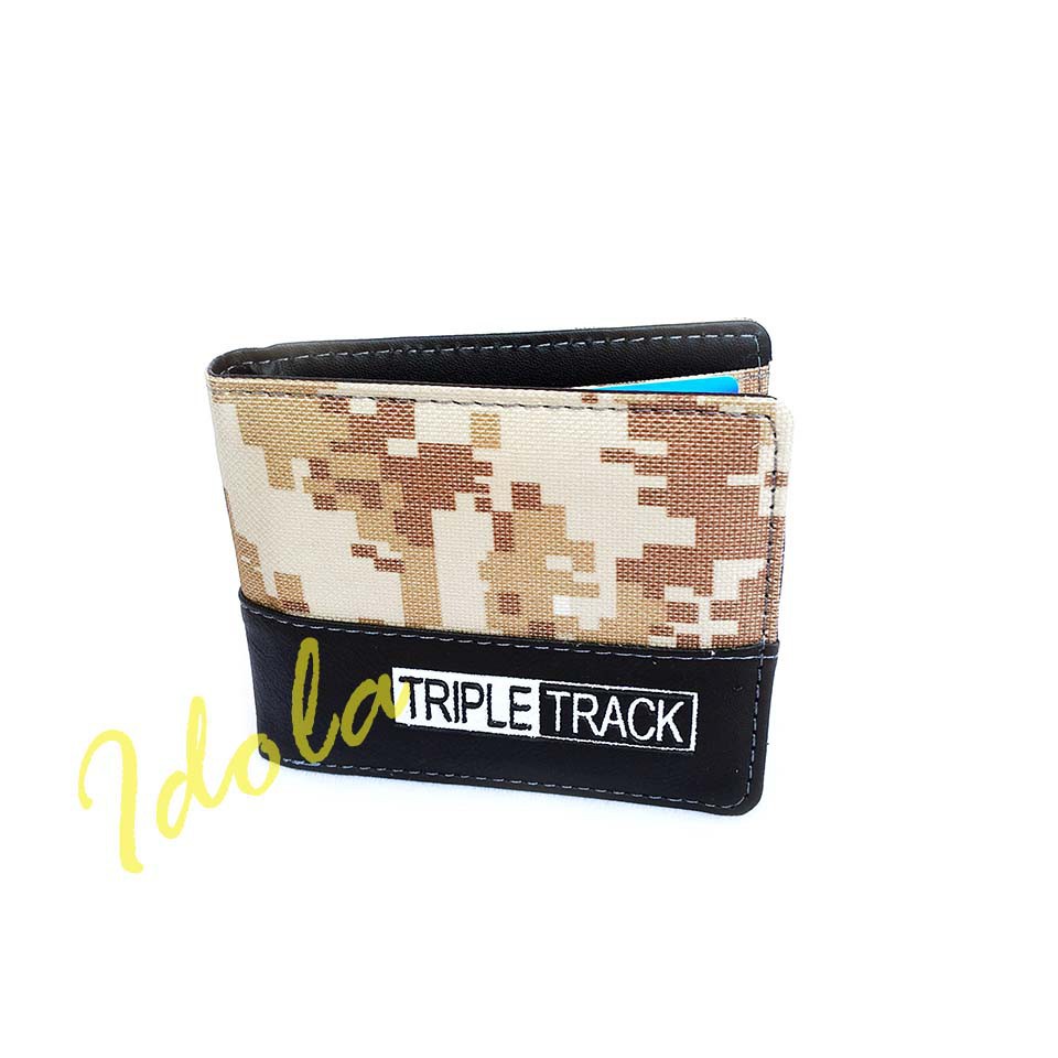 Dompet Pria Triple Track ARMY Dompet Kanvas Doreng