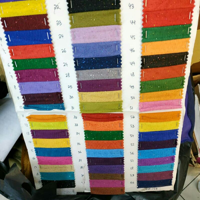 Bahan tile gliter/Kain tile gliter/Bahan tile.