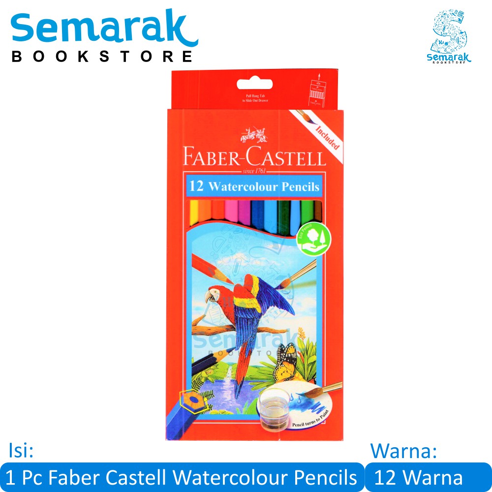 

Faber Castell Watercolour Pencils [12 Warna]