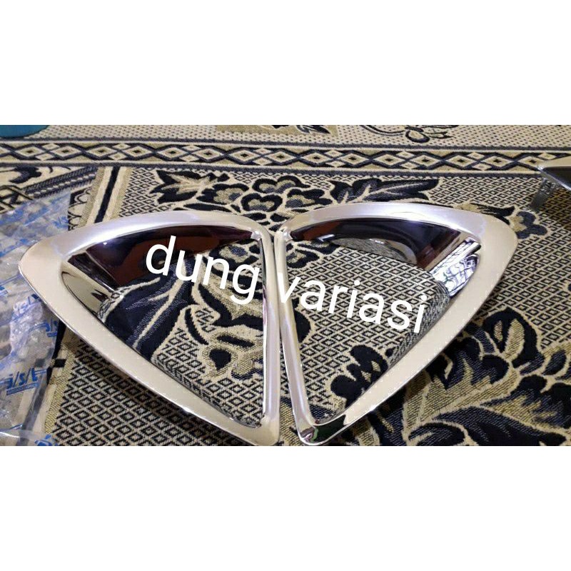 cover ring foglamp agya ayla lama 2012 2014 2016 Platinum chrome jsl