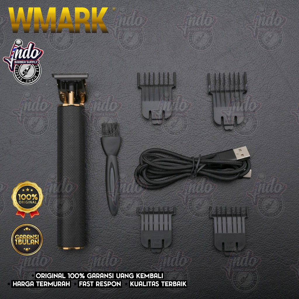 WMARK TRIMMER LITHIUM BATTERY / CUKUR JENGGOT KUMIS / CERAMIC BLADE 301