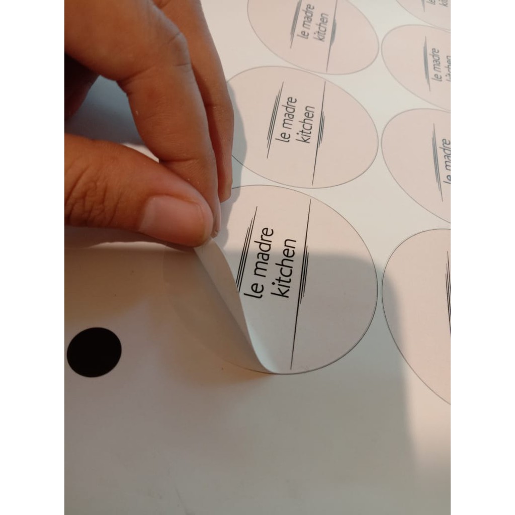 Cetak Sticker  Label  Custom + Cutting