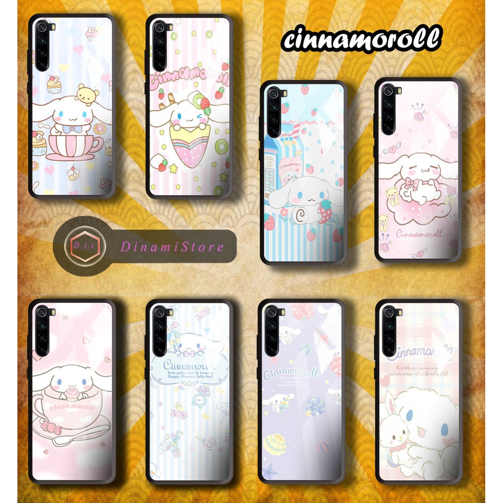 Softcase gambar CINNAMOROLL back case glass oppo vivo samsung iphone realme all type DII330